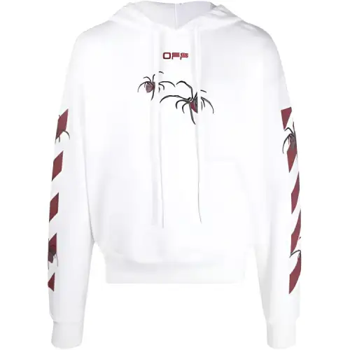OFF WHITE SS20 Sweatshirts Men's White Hooded Non Detachable Moderate Regular