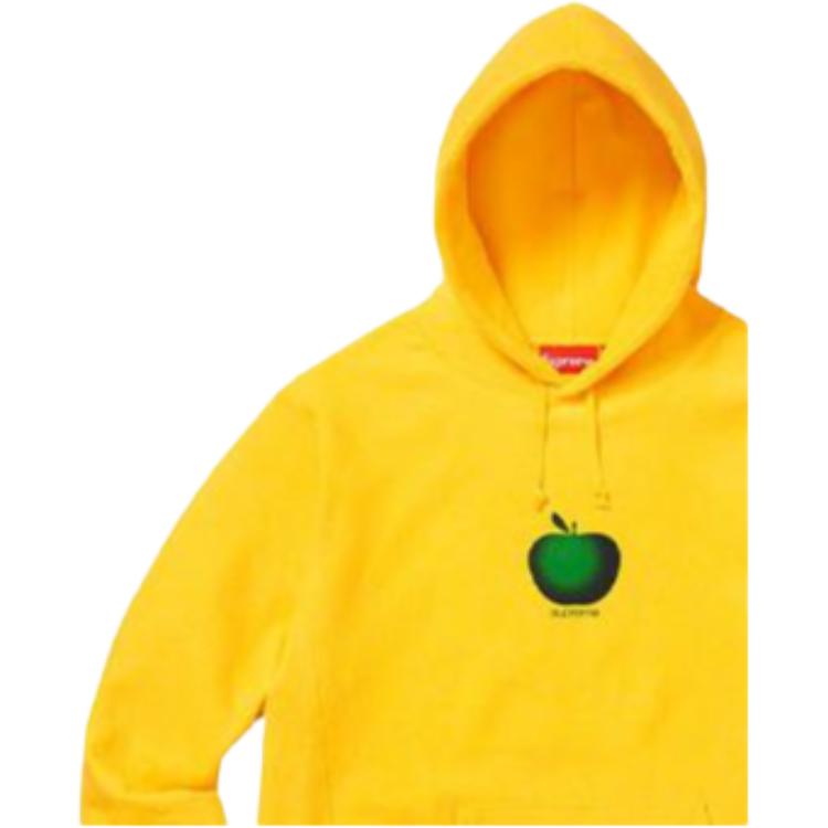 Худи Supreme SS19 Apple Hooded Sweatshirt Yellow (желтый) — фото 3