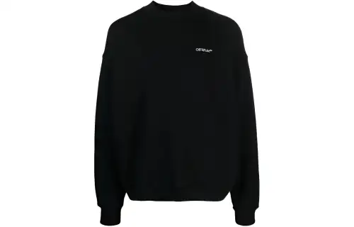 OFF WHITE Sweatshirt, Regular Fit Men's Black