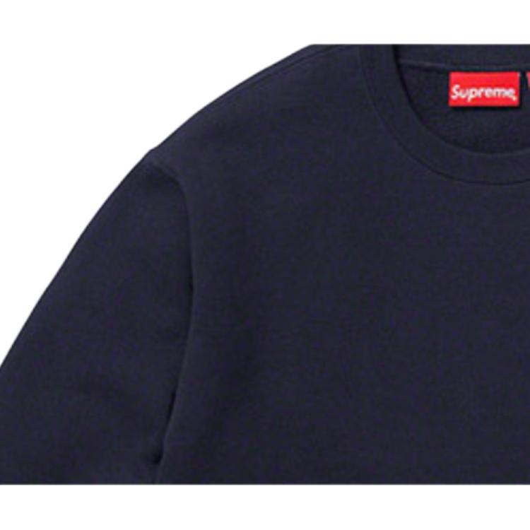 Худи Supreme FW19 Week 8 Small Box Crewneck (темно-синее) — фото 3