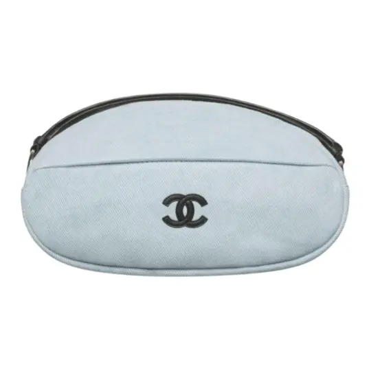CHANEL Chanel 26M Coco-Beach Beach Series классический двойной джинсовый клатч с логотипом женский синий
