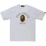 Bape X Mcm Rhinestone College Tee