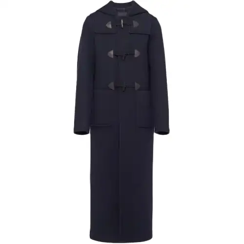 PRADA Double Breasted Hooded Duffle Coat