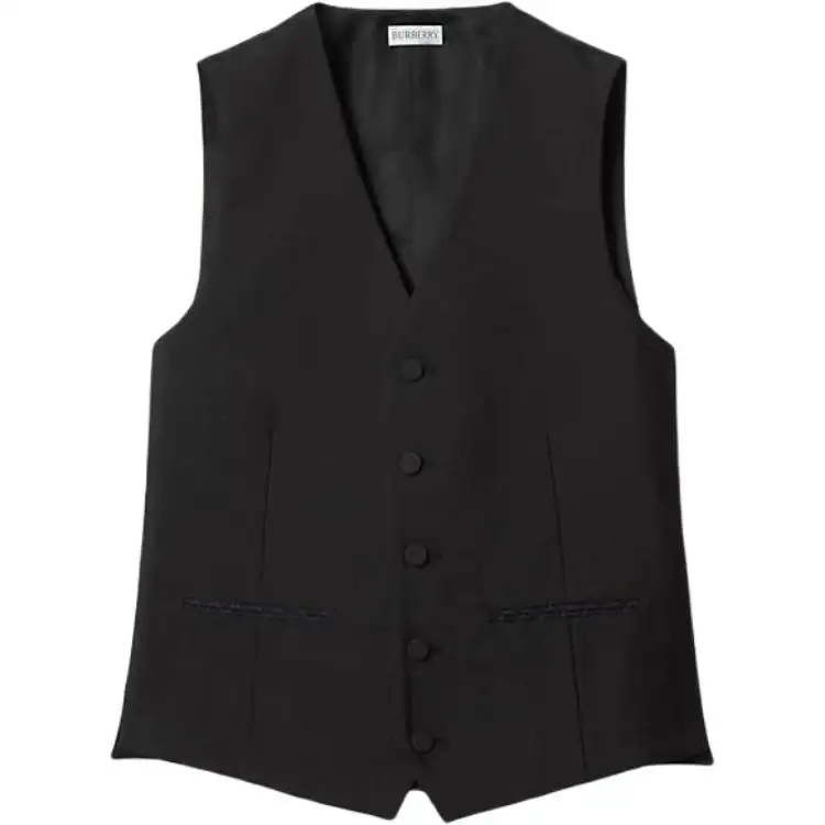 Burberry Wool-silk Blend Waistcoat