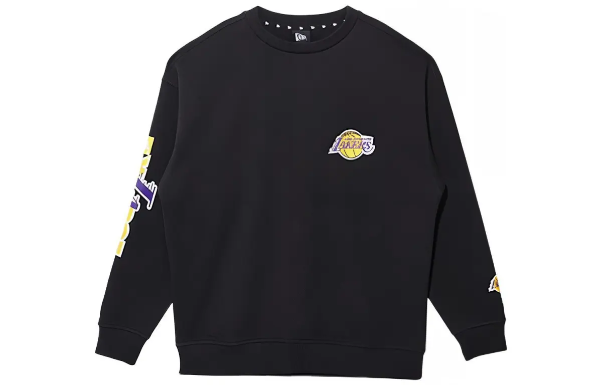 New Era Sweatshirts Unisex Black Crew Neck Moderate