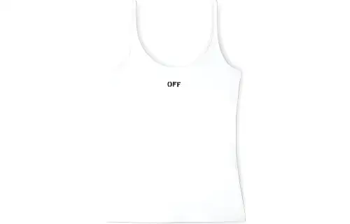 OFF-WHITE Off Stamp stretch-cotton tank top