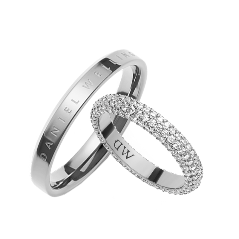 Daniel Wellington Daniel Wellington Star Series Personalized Synthetic Cubic Zirconia Alloy Brass Ring Men and Women Same Style Couple Model