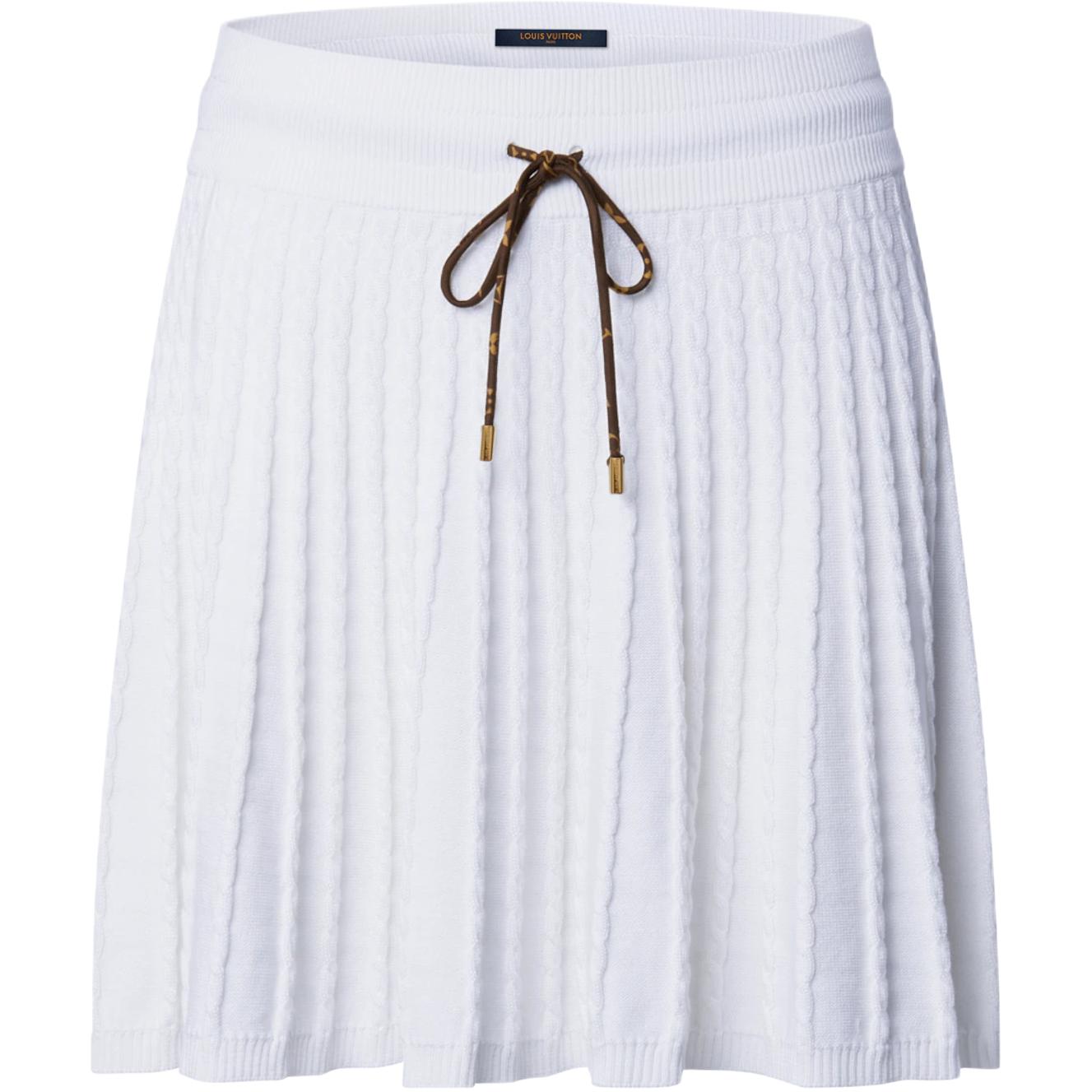 Женская юбка Louis Vuitton Monogram SS26 Resort (белая)