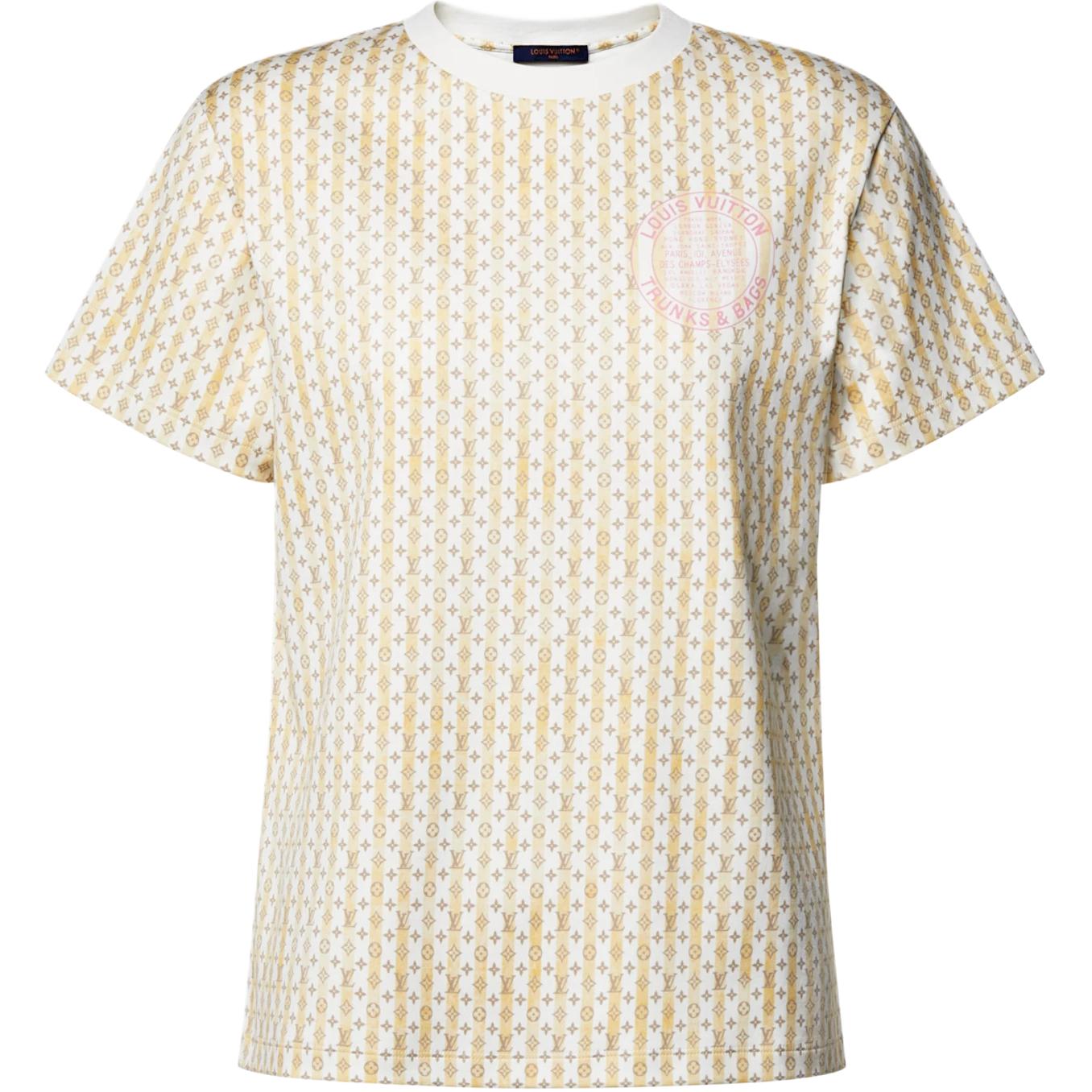 Женская футболка Louis Vuitton Monogram SS26 Resort (полосатая)