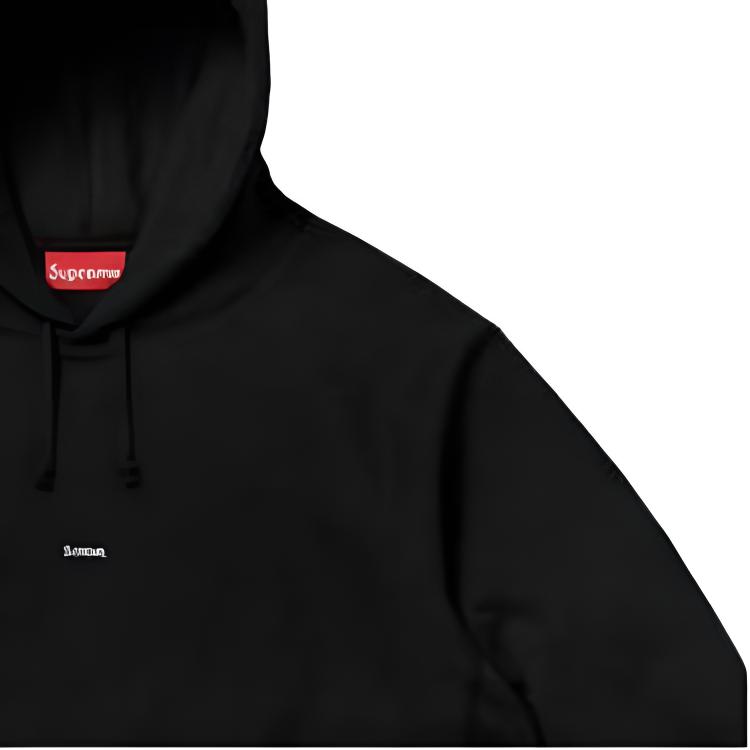 Худи Supreme FW19 Week 9 Micro Logo Hooded Sweatshirt (черное) — фото 4