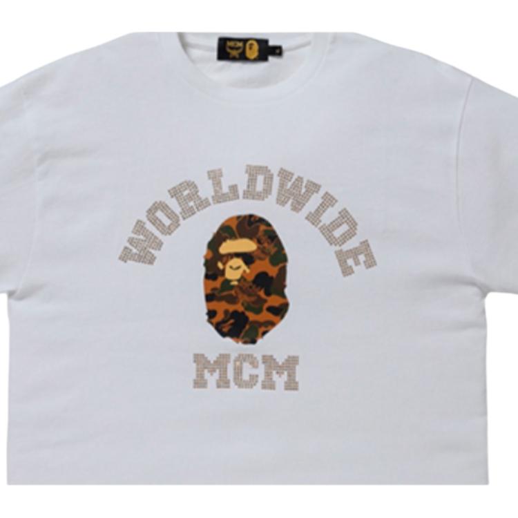 Мужская футболка A BATHING APE MCM (черная) — фото 5