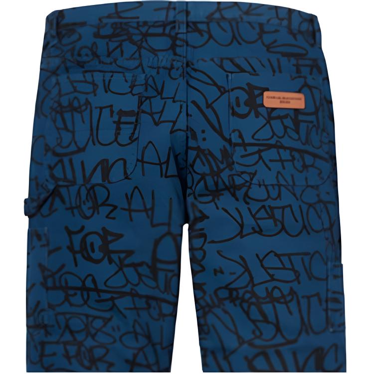 Штаны Supreme FW18 Comme des Garcons SHIRT Canvas Painter Pant Navy (морской синий) — фото 4