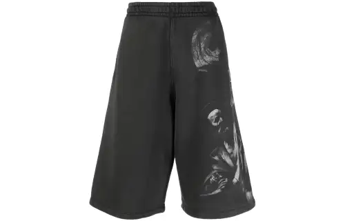 OFF-WHITE Saint Matthew-print track shorts