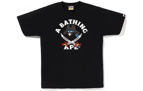 A BATHING APE T Shirts Men's Crew Neck Moderate Straight Fit
