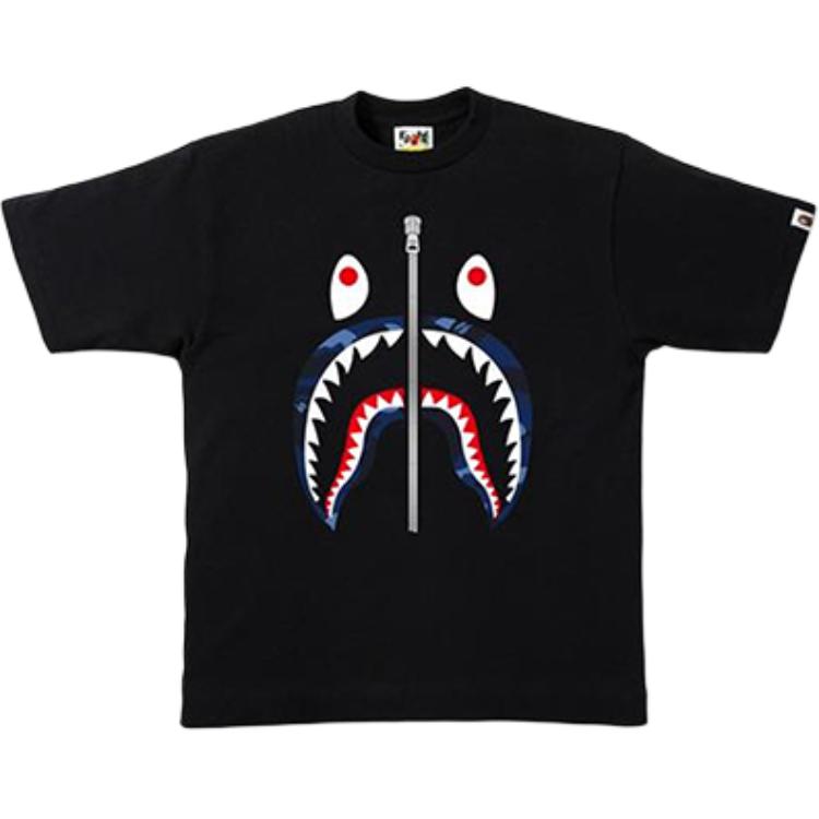 Футболка A BATHING APE (черно-синяя)