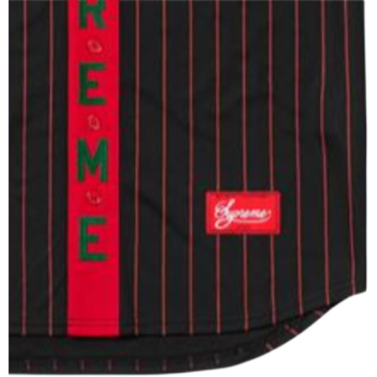 Бейсбольная куртка Supreme FW18 V (черно-белая) — фото 4