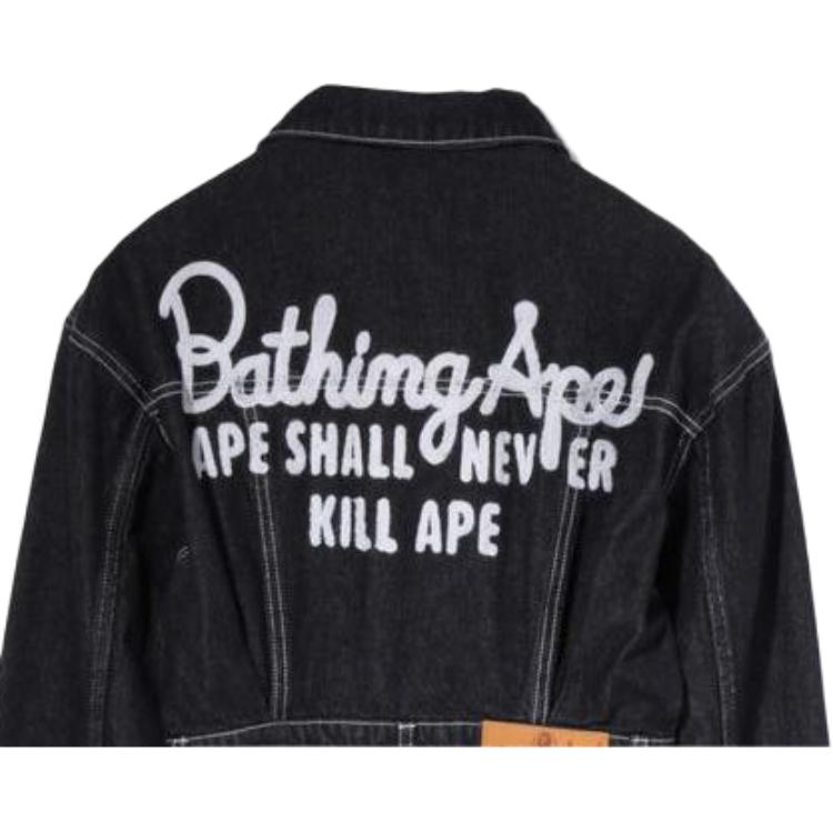 Женская куртка A BATHING APE BAPE (синяя джинсовая) — фото 3