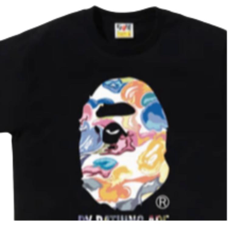 Мужская футболка A BATHING APE A BATHING APE ART CAMO FW25 T (бело-зеленая) — фото 6