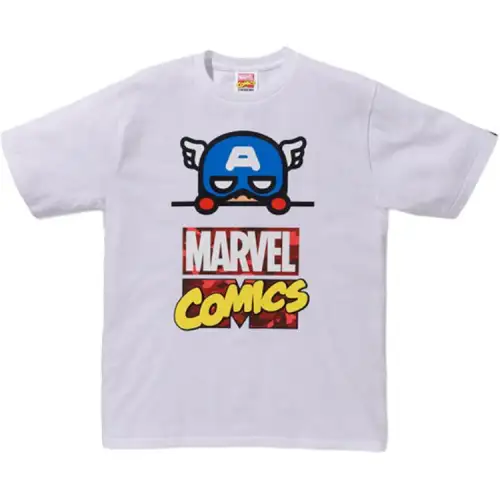 Bape X Marvel Comics Captain America Tee