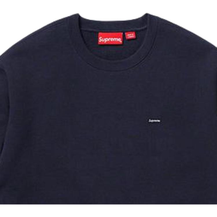Худи Supreme FW19 Week 8 Small Box Crewneck (темно-синее) — фото 2