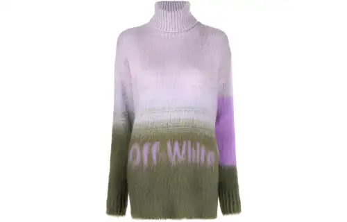 OFF-WHITE Helvetica Logo Turtleneck Jumper
