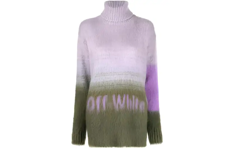 OFF-WHITE Helvetica Logo Turtleneck Jumper