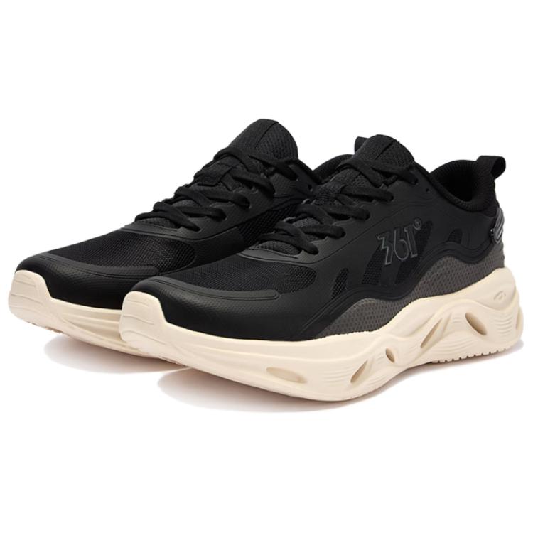 361° Low top Casual Running Shoes Men’s Black Gray