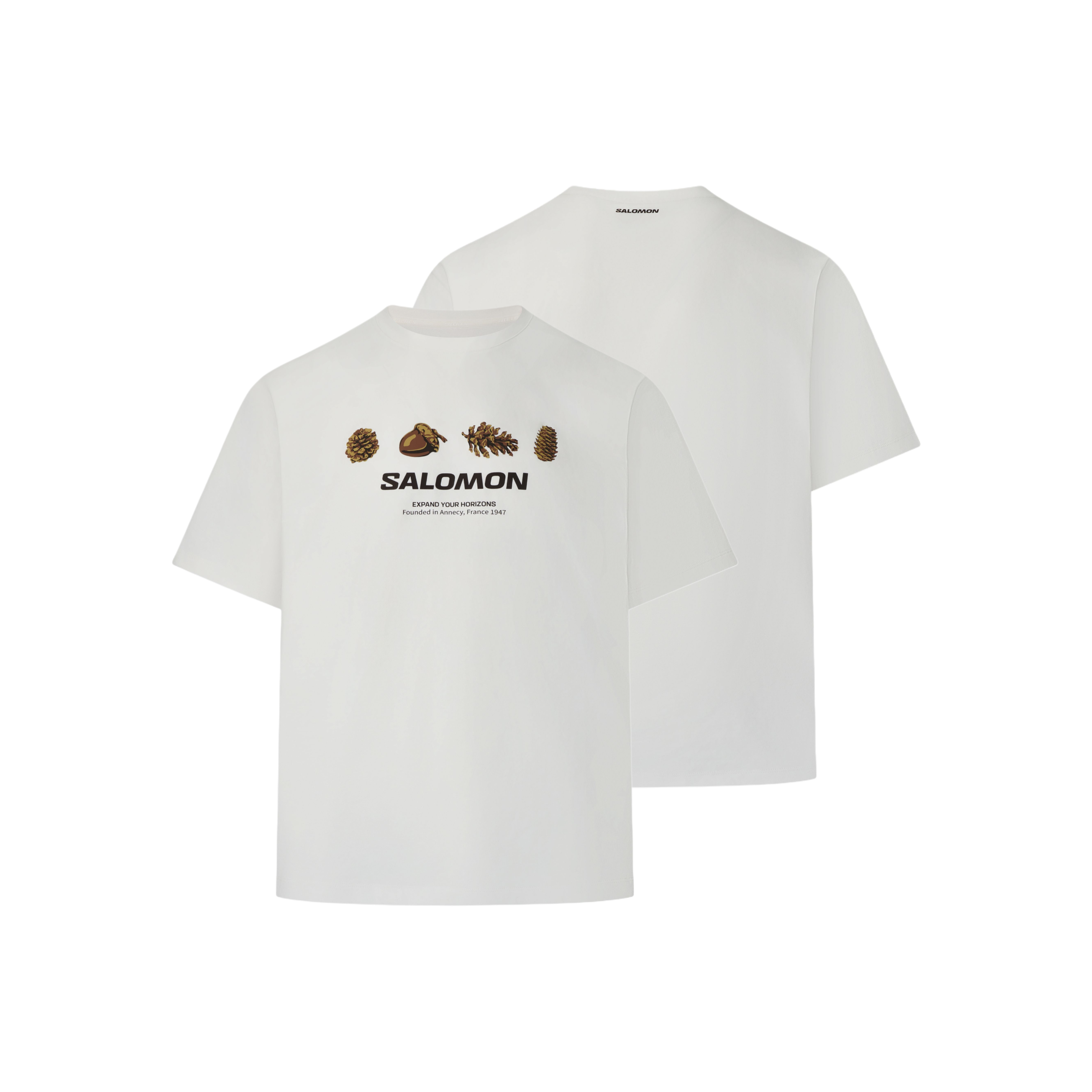 Мужская футболка Salomon HIKING CREST SS (белая)