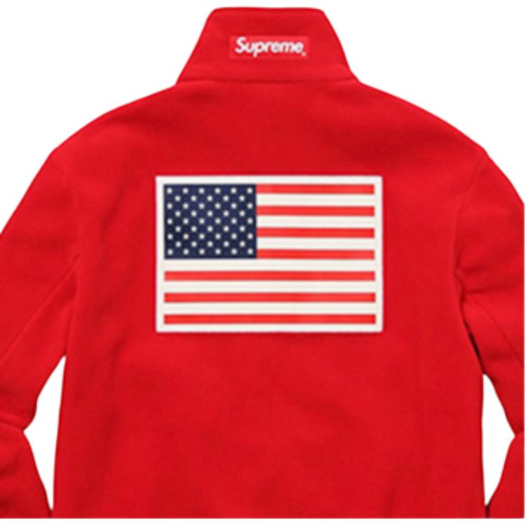 Куртка Supreme × /THE NORTH FACE SS17 Trans Antarctica Expedition Fleece Jacket Red (красная) — фото 5