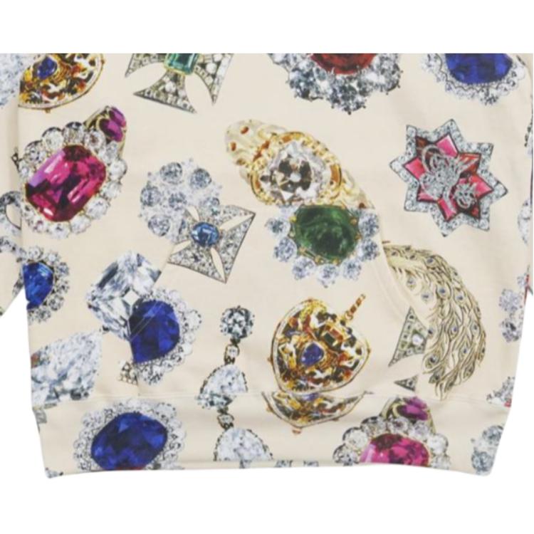 Унисекс худи Supreme FW18 Jewels Hooded Sweatshirt Cream (кремовое) — фото 5