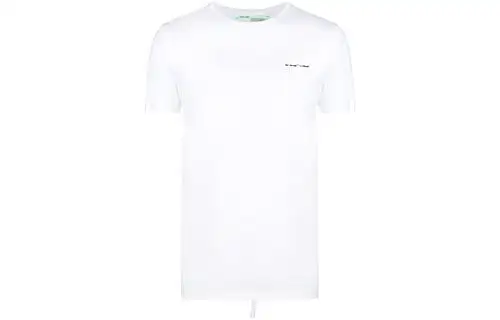 OFF WHITE SS19 T Shirts Men's Crew Neck Moderate Heavyweight