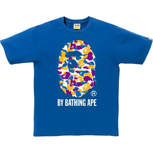 A BATHING APE Head Series T Shirt Men's Blue
