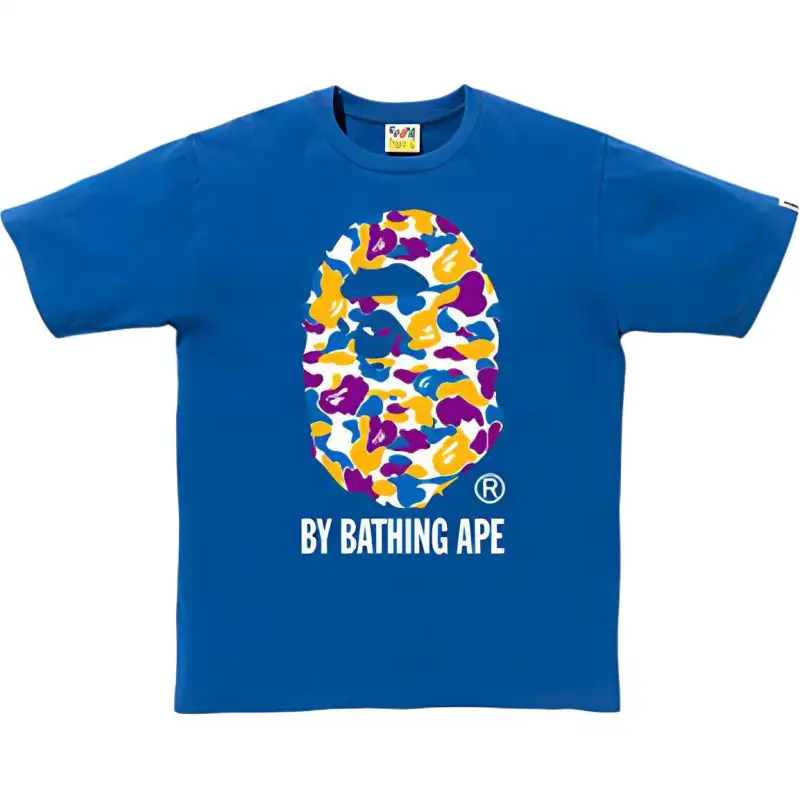 A BATHING APE Head Series T Shirt Men's Blue