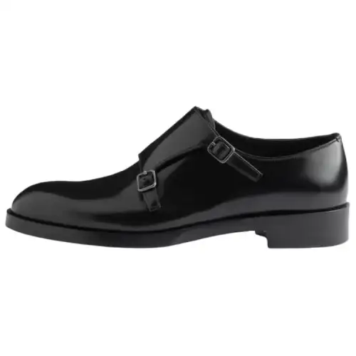 PRADA Leather Dress Shoes Men's Black