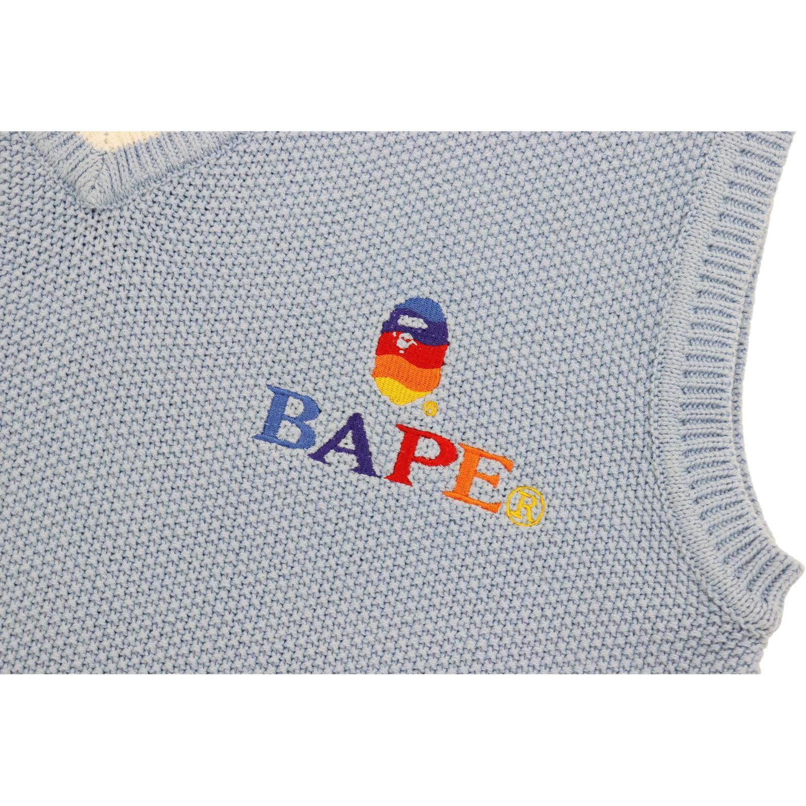 Женский жилет A BATHING APE (бежево-синий) — фото 2