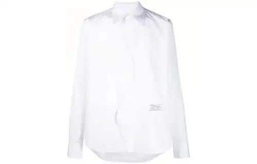 OFF WHITE SS21 Shirts Men's White Lapel Moderate