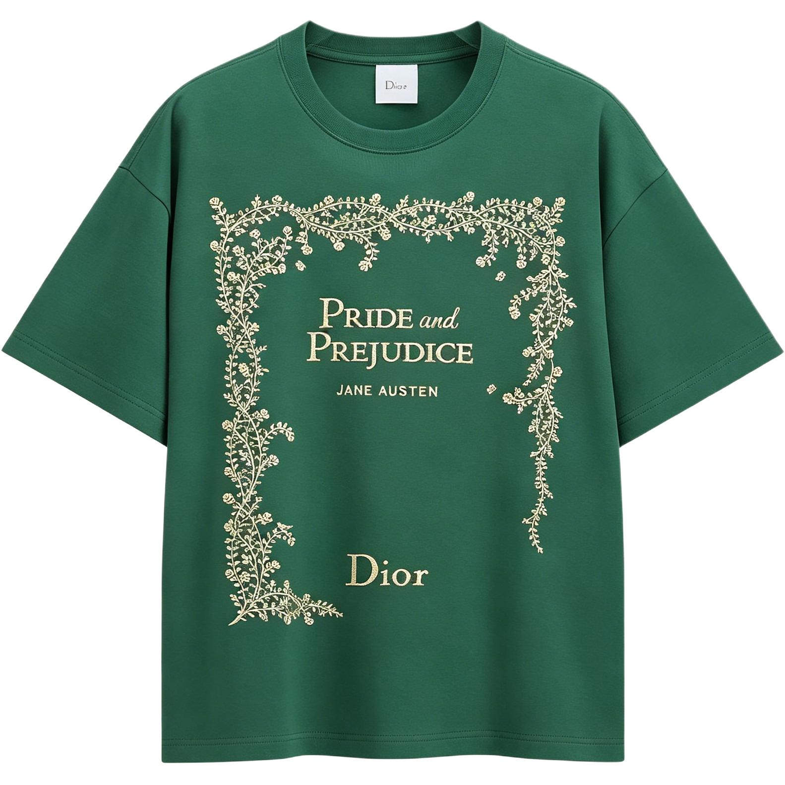 DIOR Dior Book Cover Oversized SS26 Regular Sleeve T-Shirt Women's