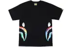 Bape Rainbow Side Shark Tee SS21