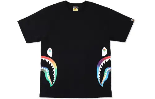 Bape Rainbow Side Shark Tee SS21