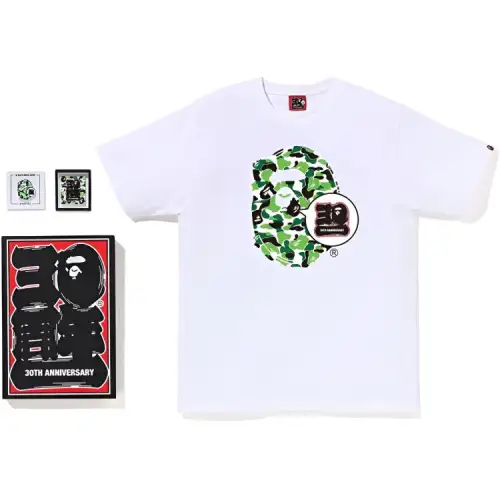 Bape Store Chengdu Bape 30th Anniversary Ape Head Tee Set