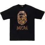 Bape X Mcm Camo Ape Head Tee