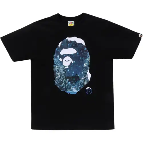 Bape Christmas Photo Ape Head Tee