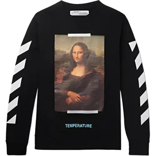OFF WHITE Mona Lisa Series Sweatshirt Men's Black