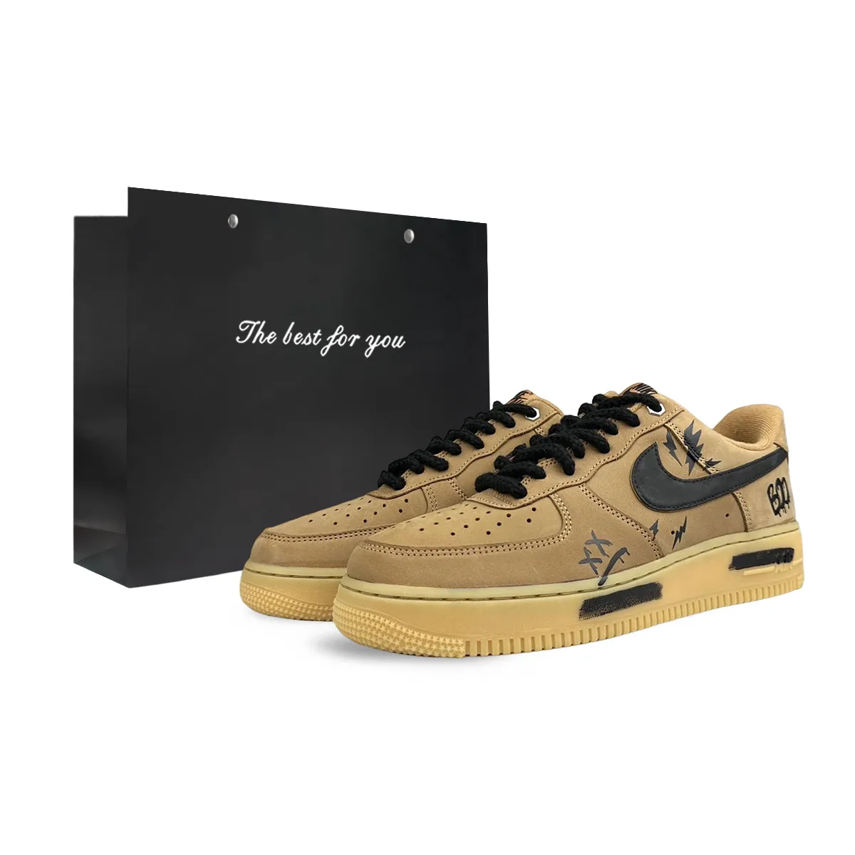 Nike Air Force 1 Cow Leather Slip Resistant, Abrasion Resistant, Lightweight