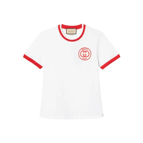 GUCCI Logo-embroidered Cotton T-shirt