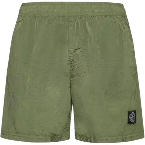 STONE ISLAND Casual Shorts Men's Green