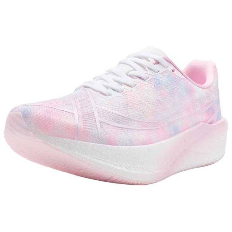 XTEP 260X 2.0 Cushioning Slip Resistant Low top Carbon Plate Marathon Training Race Running Shoes Women’s Pink Purple