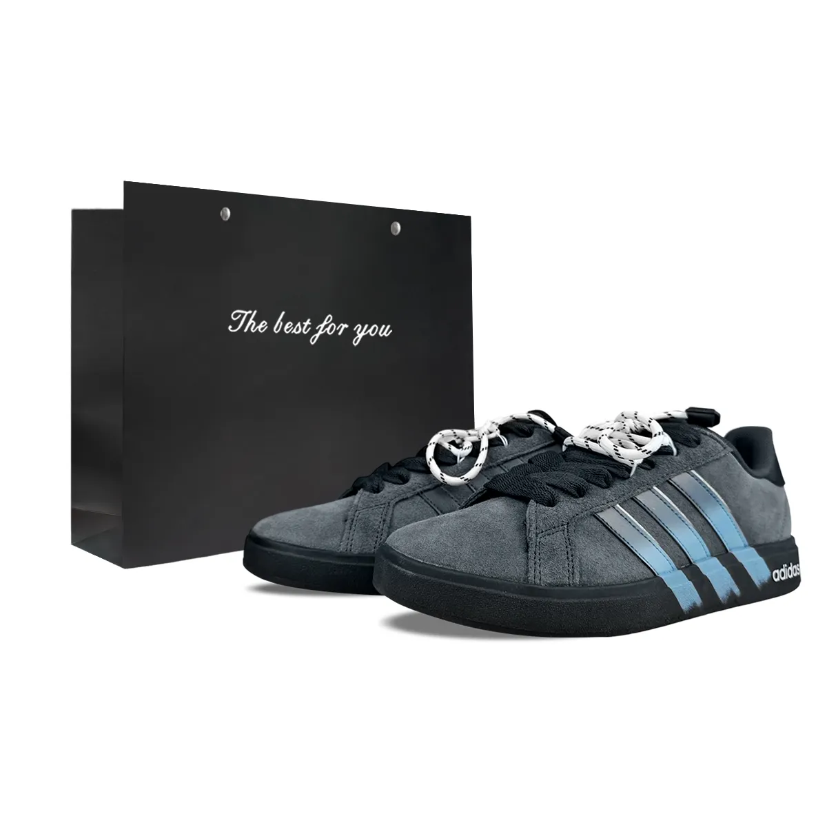 Adidas Grand Court Base 00s BNK Blue Night Galaxy Abrasion Resistant Abrasion Resistant Low top Skateboard Shoes Unisex