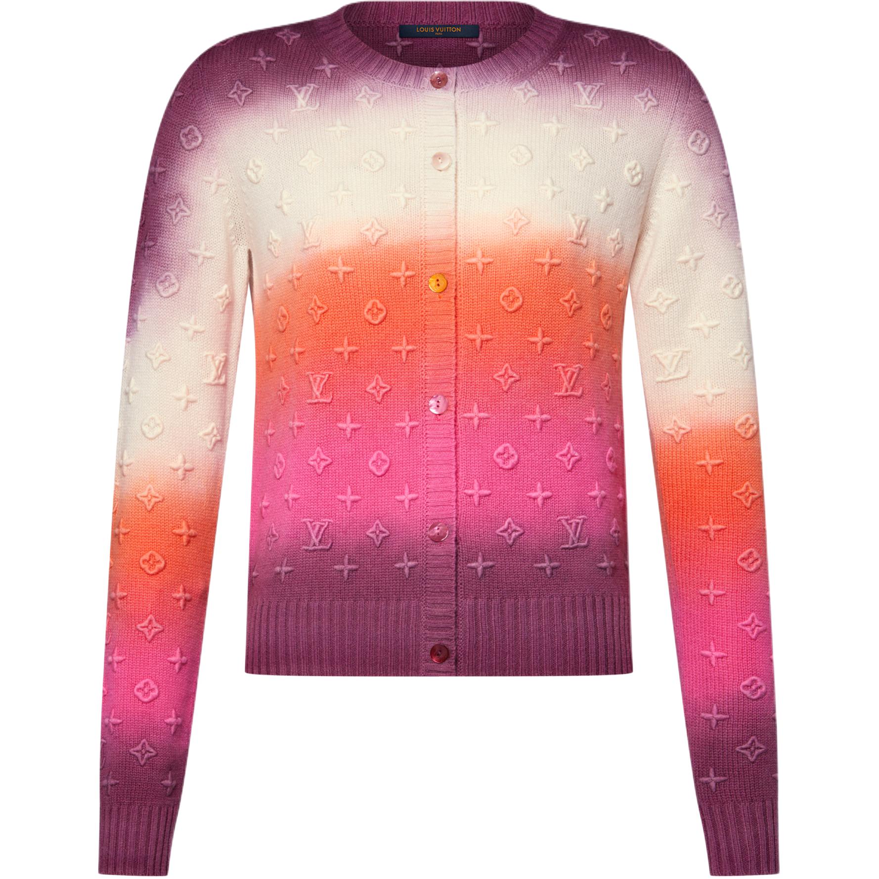 Женский джемпер Louis Vuitton Monogram SS26 Resort 3D (разноцветный)