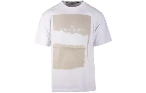 STONE ISLAND Logo Printed Crewneck T-Shirt